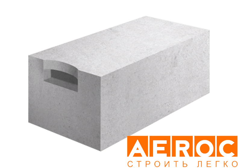 Газобетон Aeroc D600 625х100х250 мм