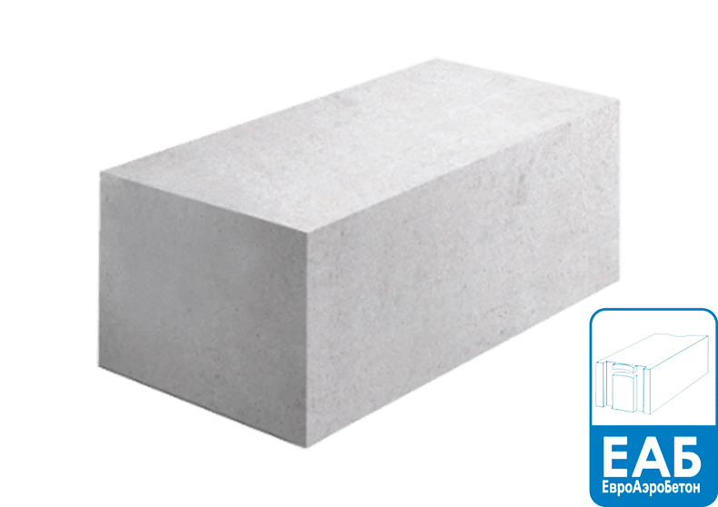 Газобетон ЕАБ D500 625х100х250 мм ровные грани