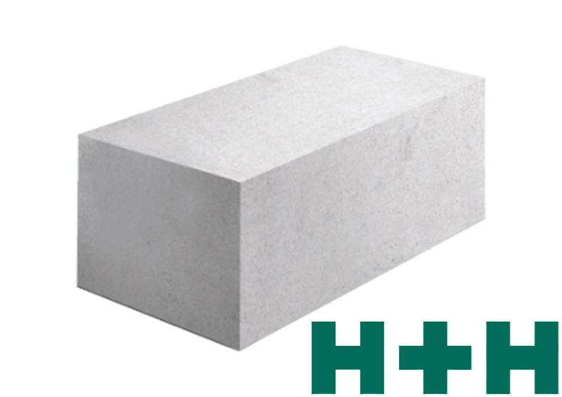 Газобетонные блоки H+H 625х100х250 мм